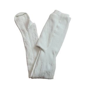 Thick winter tights, white 4-6 yrs
